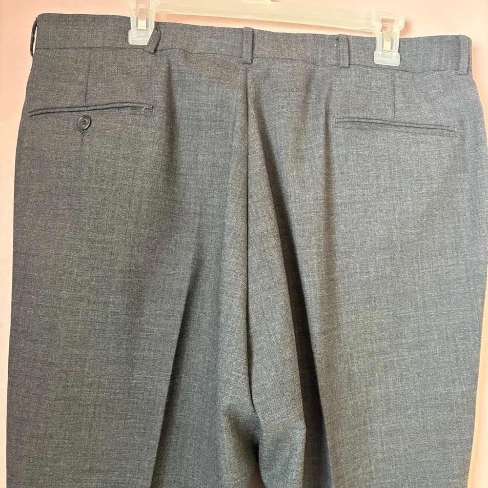 Towncraft 100% Wool Gray Dress Pants